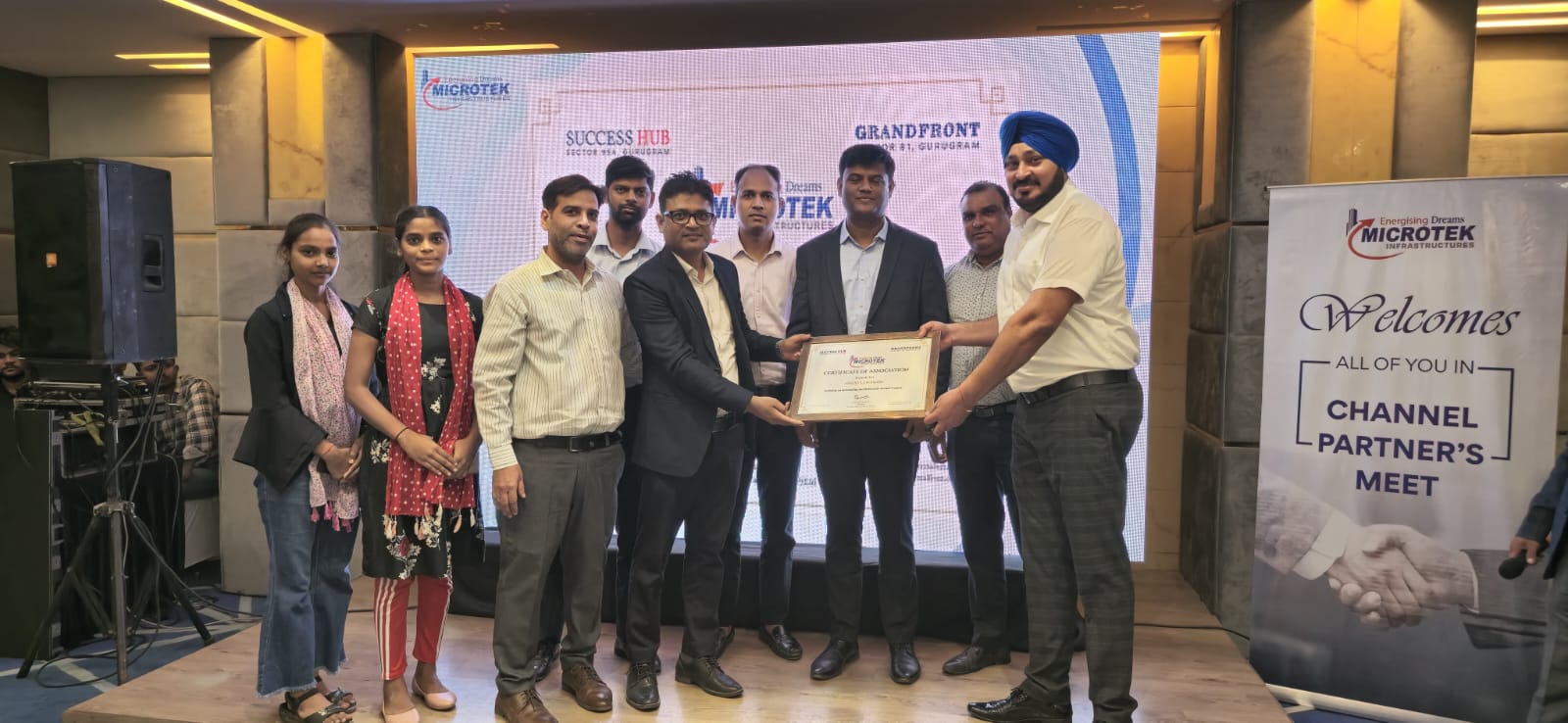 Team celebrating an achievement